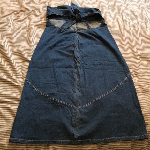 William B strapless denim cotton dress size L - Picture 6 of 6